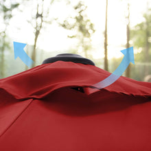 Load image into Gallery viewer, SONGMICS 2.7m Patio Outdoor Table Umbrella Red