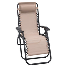 Load image into Gallery viewer, Wallaroo Zero Gravity Reclining Deck Lounge Chair Folding - Beige