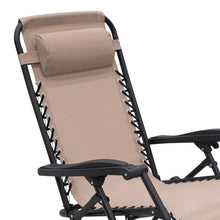 Load image into Gallery viewer, Wallaroo Zero Gravity Reclining Deck Lounge Chair Folding - Beige