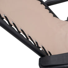Load image into Gallery viewer, Wallaroo Zero Gravity Reclining Deck Lounge Chair Folding - Beige