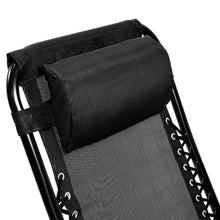 Load image into Gallery viewer, Wallaroo Zero Gravity Reclining Deck Lounge Chair Folding - Black