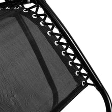 Load image into Gallery viewer, Wallaroo Zero Gravity Reclining Deck Lounge Chair Folding - Black