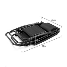 Load image into Gallery viewer, Wallaroo Zero Gravity Reclining Deck Lounge Chair Folding - Black