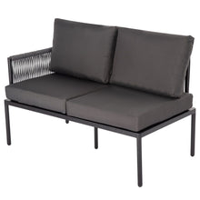 Load image into Gallery viewer, Outdoor Lounge Set with Coffee Table in Black Eden 4-Seater