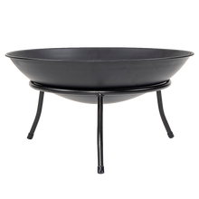 Load image into Gallery viewer, Iron Fire Bowl Traditional Log Fire Pit Black