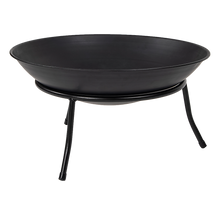 Load image into Gallery viewer, Iron Fire Bowl Traditional Log Fire Pit Black