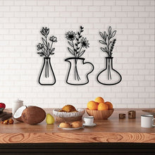 Load image into Gallery viewer, Metal Iron Flower Vase Wall Art Decoration