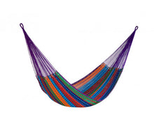Load image into Gallery viewer, Mayan Legacy Queen Size Outdoor Mexican Hammock Mixed Colour