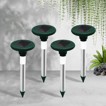 Load image into Gallery viewer, Gardeon Snake Repeller Solar LED Pulse Plus Ultrasonic Pack 4