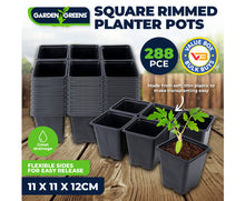 Load image into Gallery viewer, Seedling Planter Pot Square Garden Greens 288 PC Set