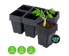 Load image into Gallery viewer, Seedling Planter Pot Square Garden Greens 288 PC Set