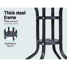 Load image into Gallery viewer, Gardeon 3PC Rattan Bistro Patio Set Felix Black
