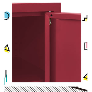 Artiss Buffet Sideboard Metal Cabinet - Pink