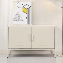 Load image into Gallery viewer, Artiss Buffet Sideboard Metal Cabinet - White
