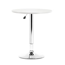 Load image into Gallery viewer, Artiss Bar Table Gas Lift Round White
