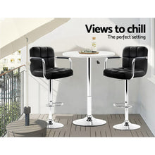 Load image into Gallery viewer, Artiss Bar Table Gas Lift Round White
