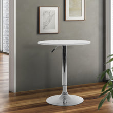 Load image into Gallery viewer, Artiss Bar Table Gas Lift Round White
