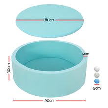 Load image into Gallery viewer, Keezi Kids Foam Ball Pit Round Blue 90cm

