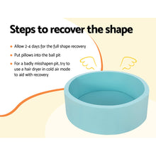 Load image into Gallery viewer, Keezi Kids Foam Ball Pit Round Blue 90cm
