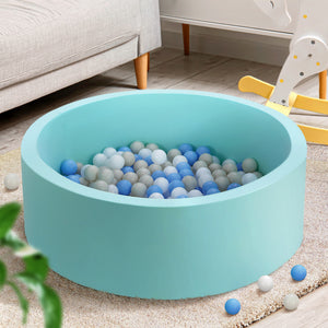 Keezi Kids Foam Ball Pit Round Blue 90cm