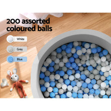 Load image into Gallery viewer, Keezi Kids Foam Ball Pit Round Grey 90cm
