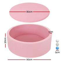 Load image into Gallery viewer, Keezi Kids Foam Ball Pit Round Pink 90cm
