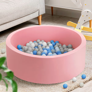 Keezi Kids Foam Ball Pit Round Pink 90cm