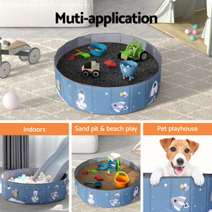 Keezi Kids Toddler Ball Pit Spaceman Blue