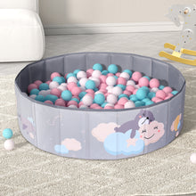 Load image into Gallery viewer, Keezi Kids Toddler Ball Pit Teddy Cloud Grey
