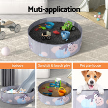 Load image into Gallery viewer, Keezi Kids Toddler Ball Pit Teddy Cloud Grey
