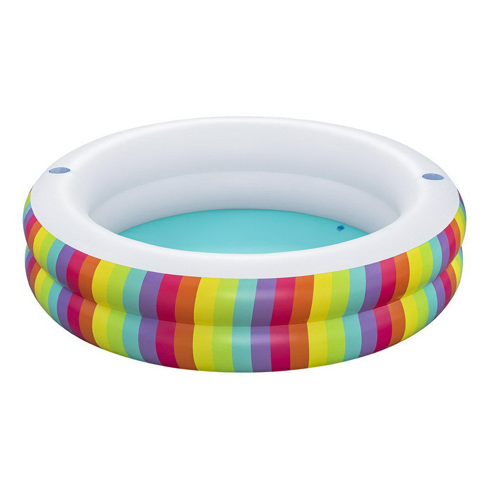 Bestway Kids Inflatable Round Pool Rainbow 206cm