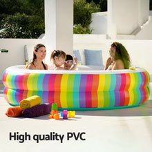 Load image into Gallery viewer, Bestway Kids Inflatable Round Pool Rainbow 206cm
