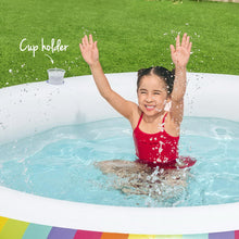 Load image into Gallery viewer, Bestway Kids Inflatable Round Pool Rainbow 206cm
