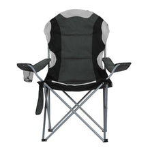 Load image into Gallery viewer, Weisshorn Folding Camping Chairs Grey &amp; Black Set of Two
