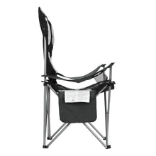 Load image into Gallery viewer, Weisshorn Folding Camping Chairs Grey &amp; Black Set of Two
