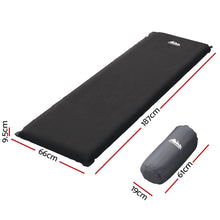 Load image into Gallery viewer, Weisshorn Self Inflating Mattress Camping Sleeping Mat Air Bed Pad Single Black
