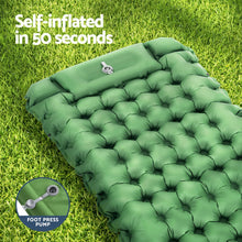 Load image into Gallery viewer, Weisshorn Self Inflating Mattress Camping Sleeping Mat Air Bed Pad Single Pillow
