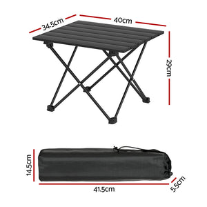 Weisshorn Folding Camping Table 40CM Roll Up