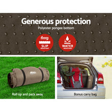 Load image into Gallery viewer, Weisshorn Self Inflating Mattress Camping Sleeping Mat Air Bed Single Coffee
