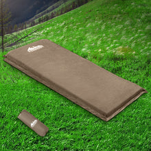 Load image into Gallery viewer, Weisshorn Self Inflating Mattress Camping Sleeping Mat Air Bed Single Coffee
