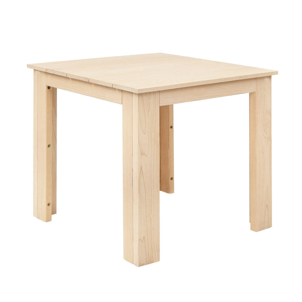 Gardeon Outdoor Wooden Coffee Side Table Raw Natural
