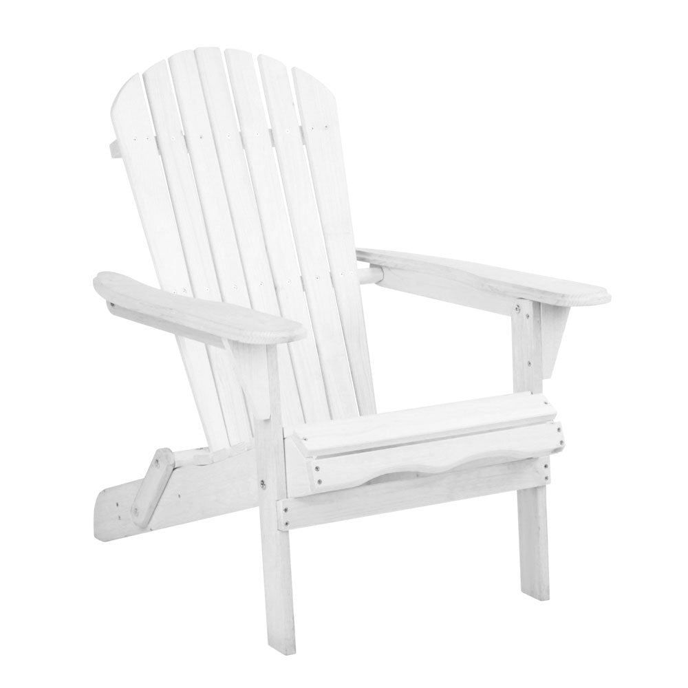 Gardeon Adirondack Wooden Outdoor Hamptons Chair White