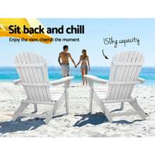 Load image into Gallery viewer, Gardeon Adirondack Wooden Outdoor Hamptons Chair White
