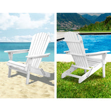 Load image into Gallery viewer, Gardeon Adirondack Wooden Outdoor Hamptons Chair White
