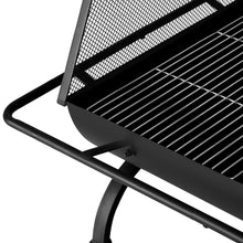 Load image into Gallery viewer, Grillz Fire Pit BBQ Grill Outdoor Fireplace Steel
