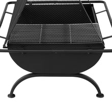 Load image into Gallery viewer, Grillz Fire Pit BBQ Grill Outdoor Fireplace Steel
