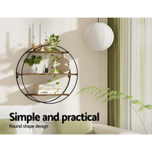 Load image into Gallery viewer, Artiss Floating Wall Shelf Round 3-Tier
