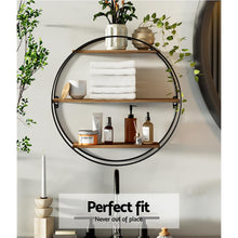 Load image into Gallery viewer, Artiss Floating Wall Shelf Round 3-Tier
