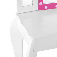 Load image into Gallery viewer, Keezi Kids Dressing Makeup Vanity Table Wooden 3 Mirror Pink
