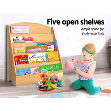 Load image into Gallery viewer, Keezi Kids Bookshelf Display Organiser Rack Wooden
